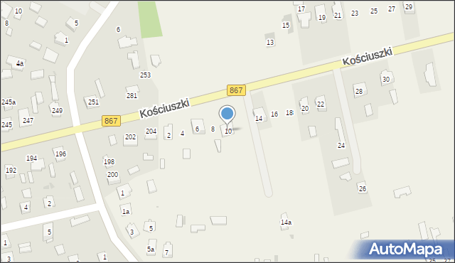 Młodów, Kościuszki Tadeusza, gen., 10, mapa Młodów
