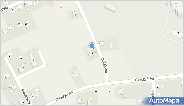 Mnich, Kolejowa, 1, mapa Mnich