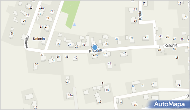 Mnich, Kolonia, 42A, mapa Mnich