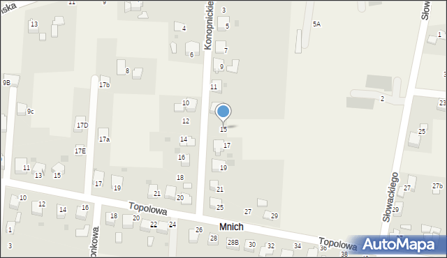 Mnich, Konopnickiej Marii, 15, mapa Mnich