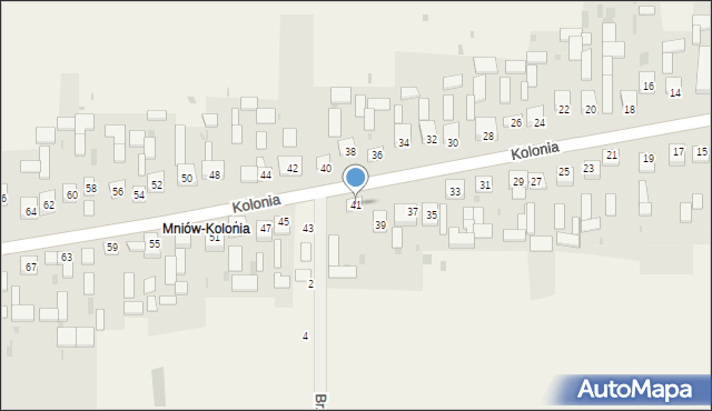 Mniów, Kolonia, 41, mapa Mniów