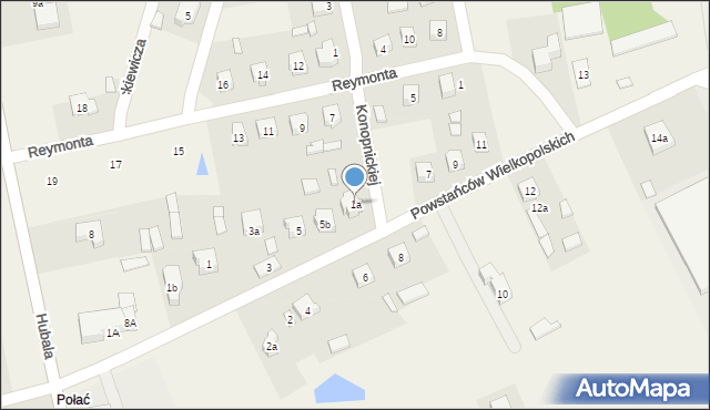 Mniszków, Konopnickiej Marii, 1a, mapa Mniszków
