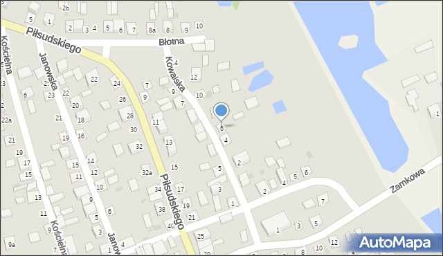 Modliborzyce, Kowalska, 6, mapa Modliborzyce