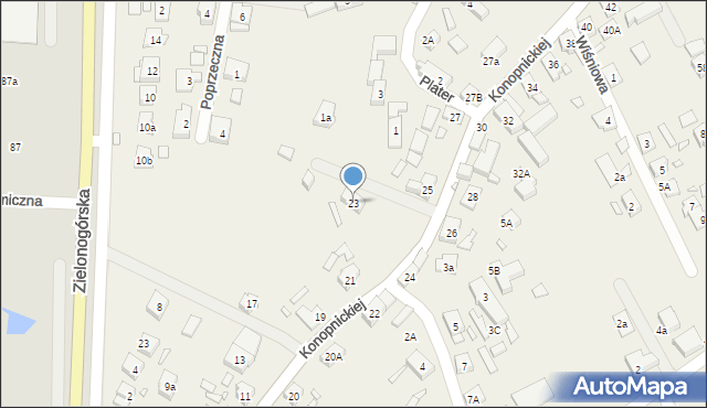 Modrzyca, Konopnickiej Marii, 23, mapa Modrzyca