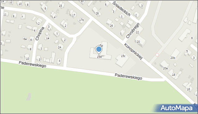 Mogilno, Konopnickiej Marii, 15A, mapa Mogilno