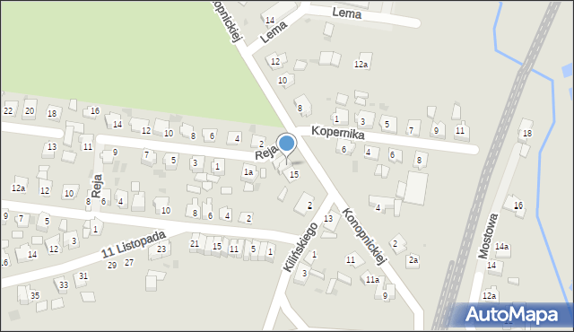 Mogilno, Konopnickiej Marii, 15B, mapa Mogilno