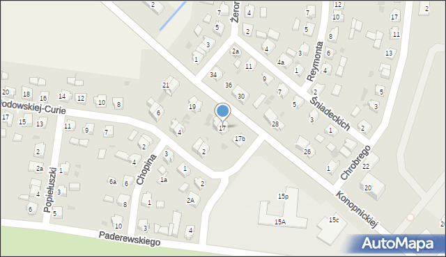 Mogilno, Konopnickiej Marii, 17, mapa Mogilno