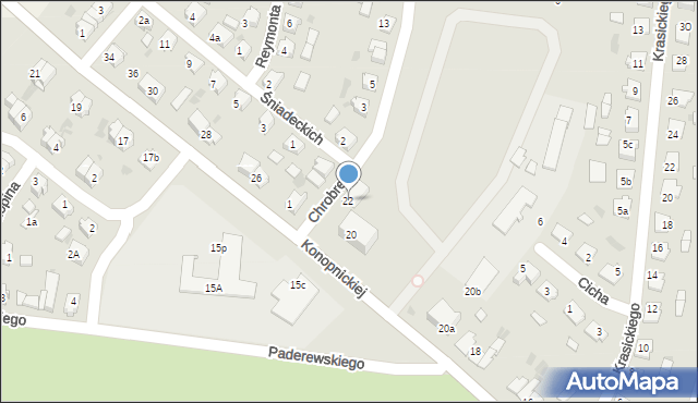 Mogilno, Konopnickiej Marii, 22, mapa Mogilno