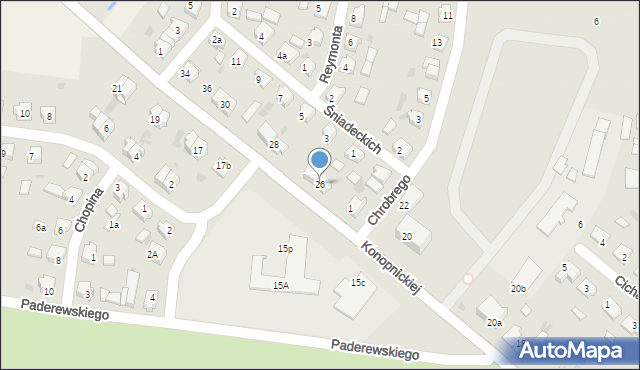 Mogilno, Konopnickiej Marii, 26, mapa Mogilno