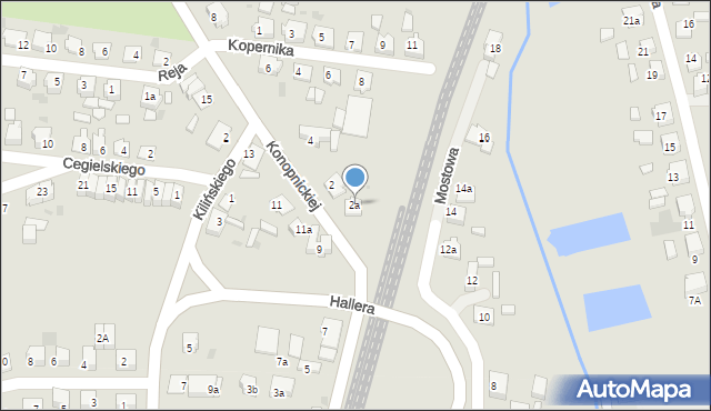 Mogilno, Konopnickiej Marii, 2a, mapa Mogilno