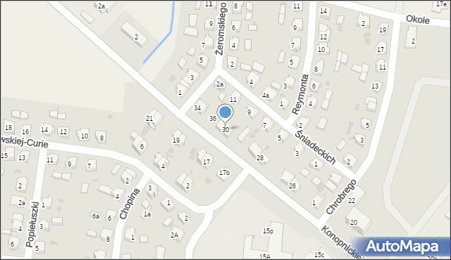 Mogilno, Konopnickiej Marii, 30, mapa Mogilno