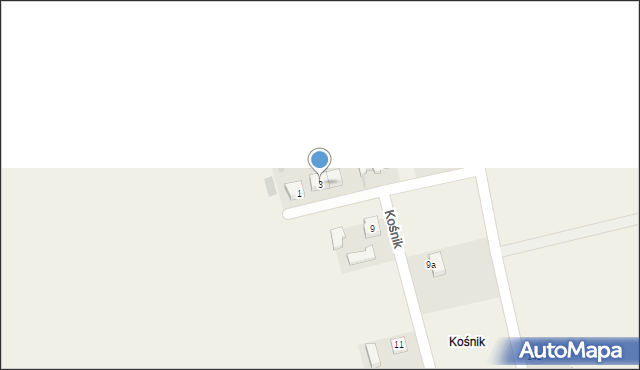 Mokrsko, Kośnik, 3, mapa Mokrsko