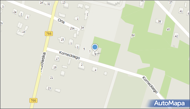 Morawica, Korneckiego Stanisława, ks., 9, mapa Morawica