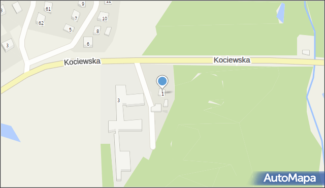 Morzeszczyn, Kociewska, 1, mapa Morzeszczyn