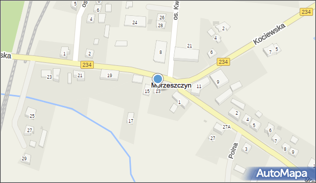 Morzeszczyn, Kociewska, 13, mapa Morzeszczyn