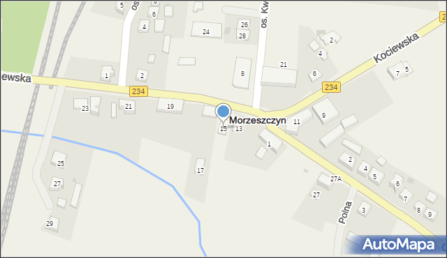 Morzeszczyn, Kociewska, 15, mapa Morzeszczyn