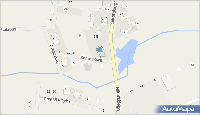 Mościska, Konwaliowa, 4, mapa Mościska