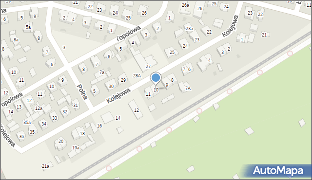 Mosty, Kolejowa, 10, mapa Mosty