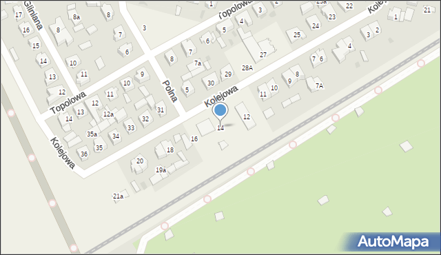 Mosty, Kolejowa, 14, mapa Mosty