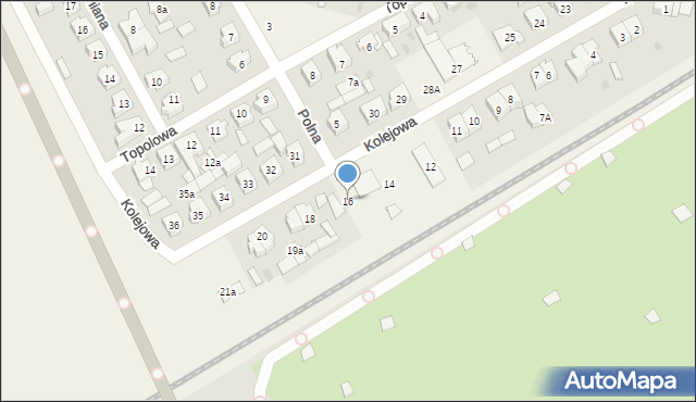 Mosty, Kolejowa, 16, mapa Mosty