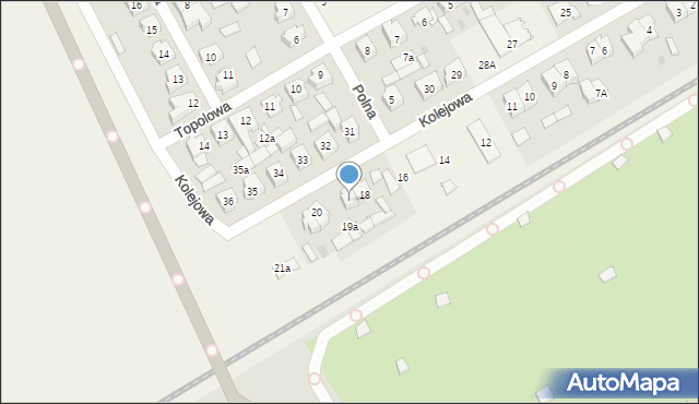 Mosty, Kolejowa, 19, mapa Mosty