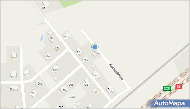 Mosty, Konwaliowa, 5, mapa Mosty