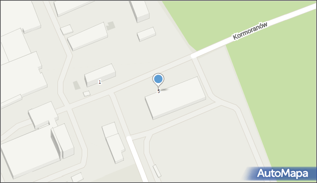 Mrągowo, Kormoranów, 5, mapa Mrągowo