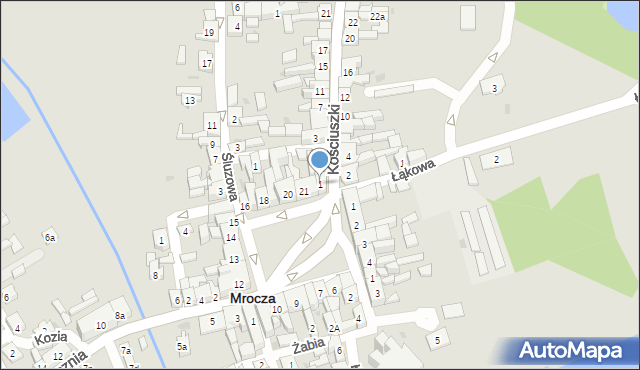 Mrocza, Kościuszki Tadeusza, gen., 1, mapa Mrocza