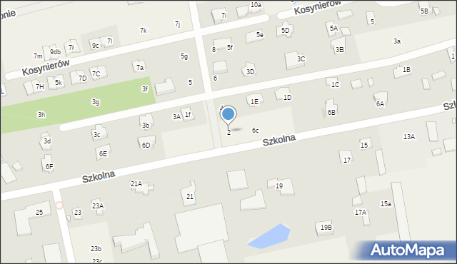 Mroków, Kosynierów, 2, mapa Mroków