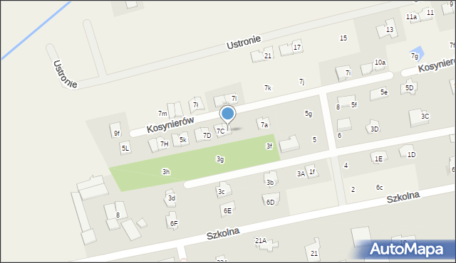 Mroków, Kosynierów, 7b, mapa Mroków