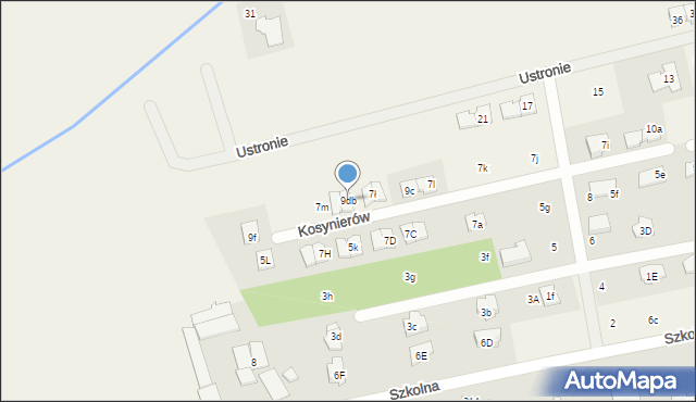 Mroków, Kosynierów, 9db, mapa Mroków