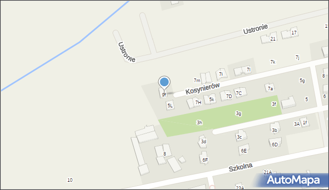 Mroków, Kosynierów, 9f, mapa Mroków