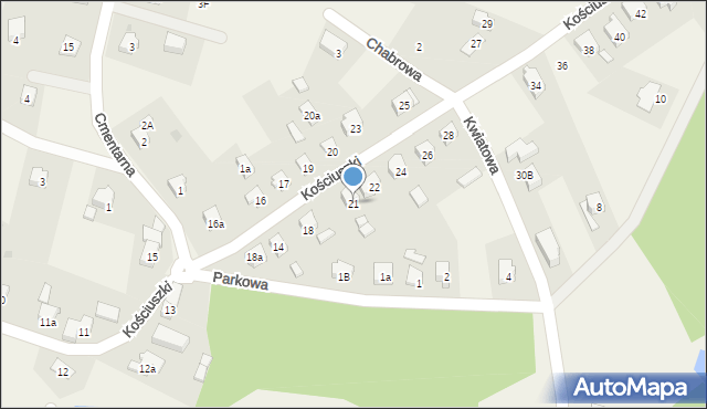 Mrozów, Kościuszki Tadeusza, gen., 21, mapa Mrozów