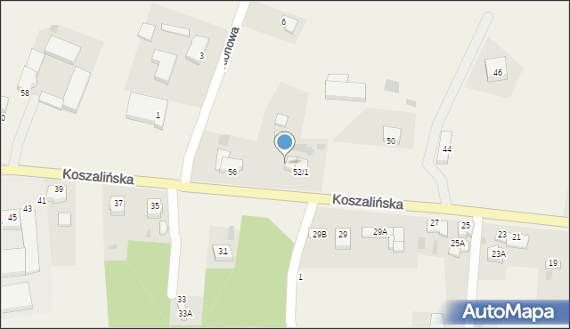 Mścice, Koszalińska, 54, mapa Mścice