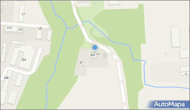 Mścice, Koszalińska, 89/2, mapa Mścice