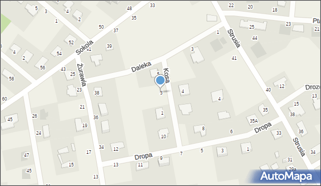 Murowaniec, Kosa, 3, mapa Murowaniec