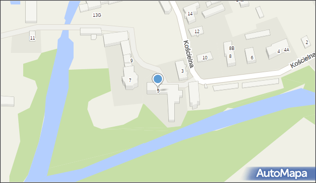 Murzynowo, Kościelna, 5, mapa Murzynowo