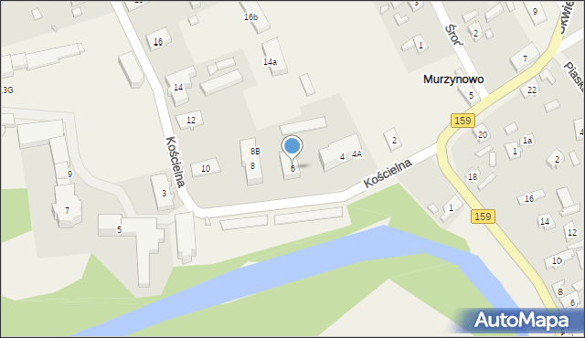 Murzynowo, Kościelna, 6, mapa Murzynowo