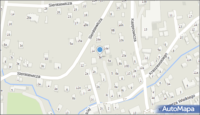 Myślenice, Konopnickiej Marii, 3a, mapa Myślenice