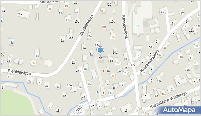 Myślenice, Konopnickiej Marii, 5a, mapa Myślenice