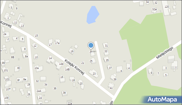 Mysłowice, Kolejki Konnej, 27, mapa Mysłowice