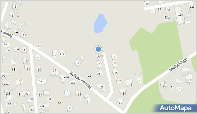 Mysłowice, Kolejki Konnej, 29, mapa Mysłowice