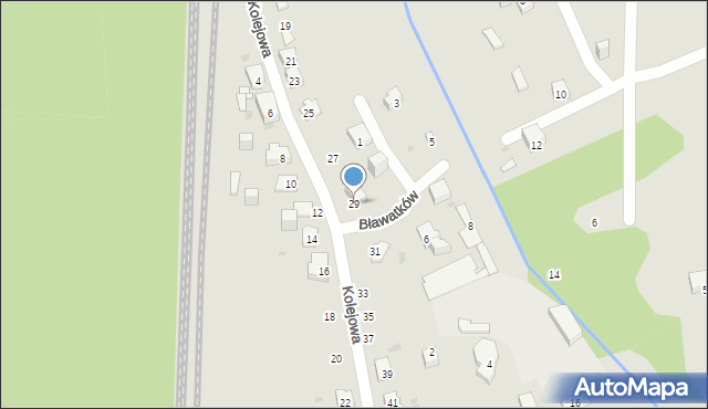 Mysłowice, Kolejowa, 29, mapa Mysłowice