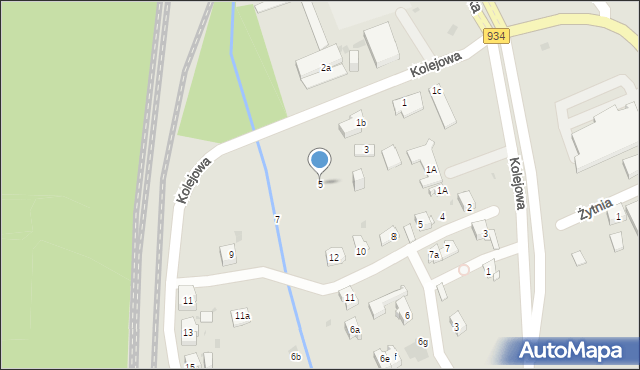 Mysłowice, Kolejowa, 5, mapa Mysłowice