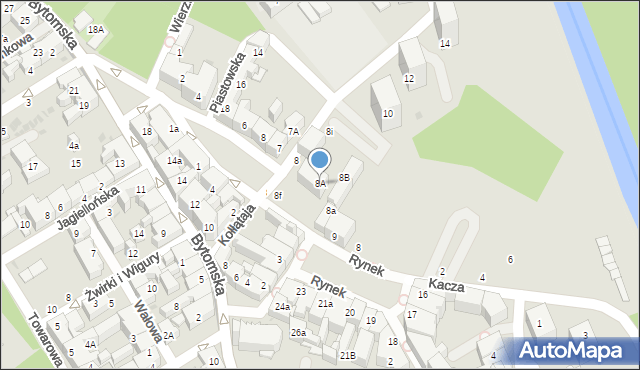 Mysłowice, Kołłątaja Hugo, 8A, mapa Mysłowice