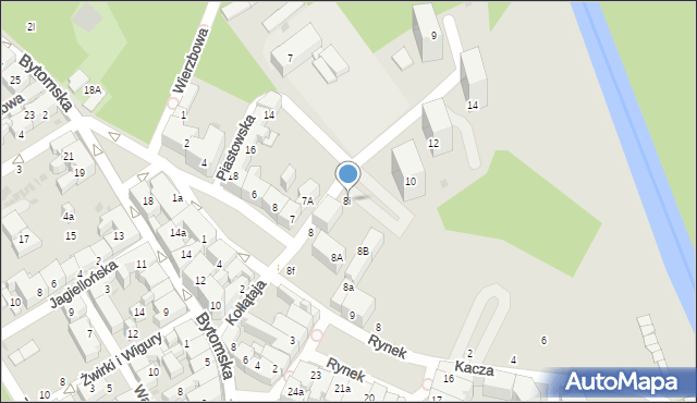 Mysłowice, Kołłątaja Hugo, 8i, mapa Mysłowice