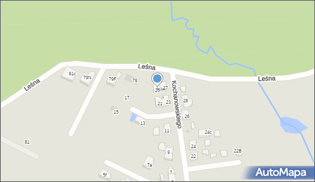 Mysłowice, Kochanowskiego Jana, 25, mapa Mysłowice