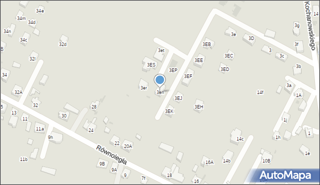 Mysłowice, Kochanowskiego Jana, 3en, mapa Mysłowice