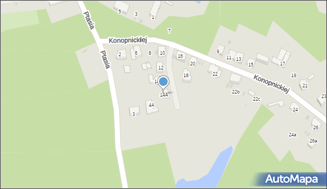 Mysłowice, Konopnickiej Marii, 14A, mapa Mysłowice