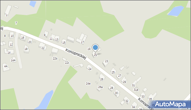 Mysłowice, Konopnickiej Marii, 21, mapa Mysłowice